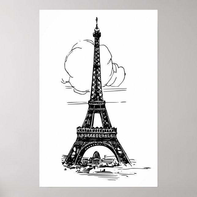 Paris Eiffel Tower Poster (Vorne)