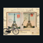 Paris Eiffel Tower Postkarte<br><div class="desc">Paris Eiffel Tower</div>