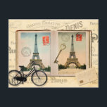 Paris Eiffel Tower Postkarte<br><div class="desc">Paris Eiffel Tower</div>