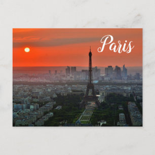 Paris Eiffel Tower Postkarte