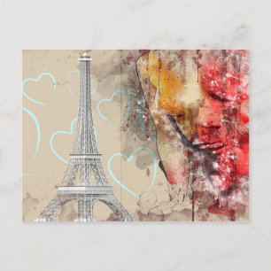 Paris Eiffel Tower Postkarte