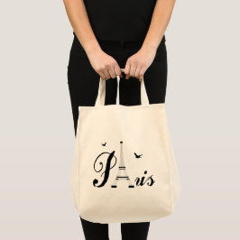 Paris Eiffel Tower Shopping Tote Bag Tragetasche