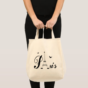 Paris Eiffel Tower Shopping Tote Bag Tragetasche