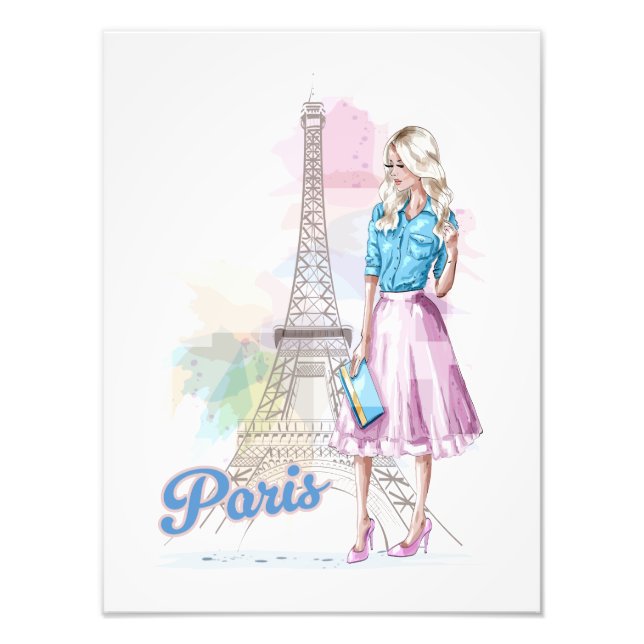 Paris Eiffel Tower sightseeing Fotodruck (Vorne)