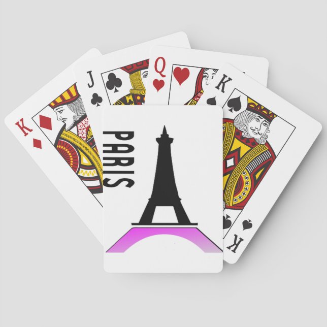 Paris Eiffel Tower Spielkarten (Rückseite)