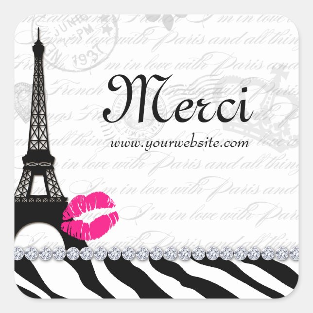 Paris Eiffel Tower Sticker (Vorderseite)