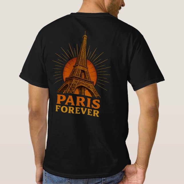 Paris – Eiffel Tower T-Shirt (Rückseite)