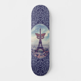 Paris Eiffel Tower Vintag Collage Skateboard