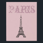 Paris Eiffel Tower Wall Art Deco Künstlicher Leinwanddruck<br><div class="desc">Das Design stammt aus der Originalkunst.</div>