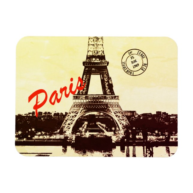 Paris Eiffel Turm Magnet (Horizontal)