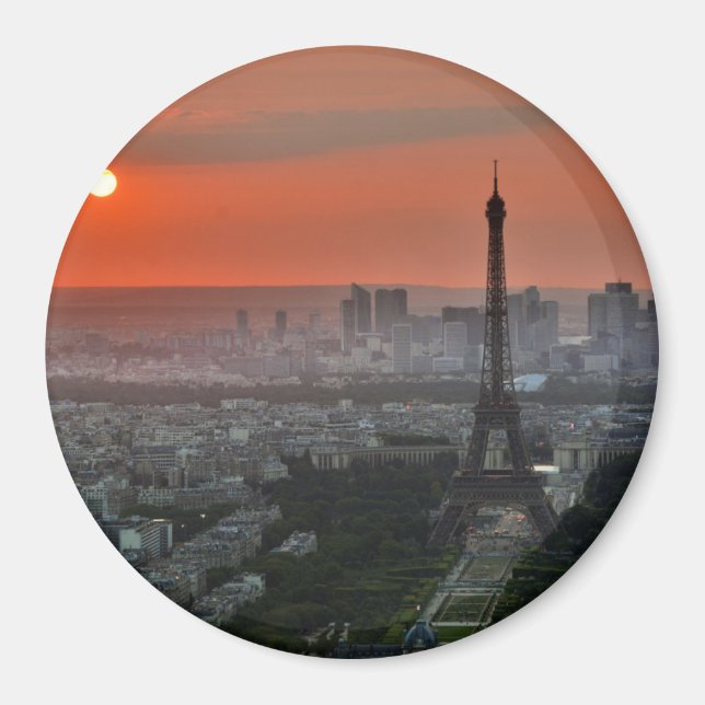 "Paris eiffel turm" Magnet (Vorne)