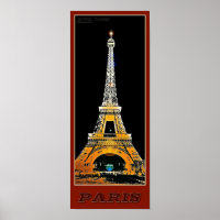 Paris Eiffelturm - 03 - Reiseplakat