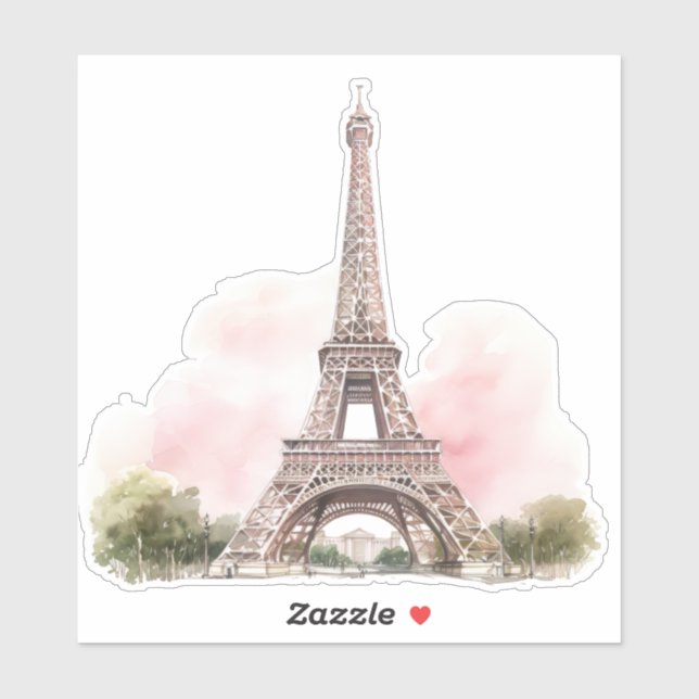 Paris Eiffelturm Aufkleber  (Blatt)