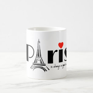 Paris Eiffelturm Design Tasse