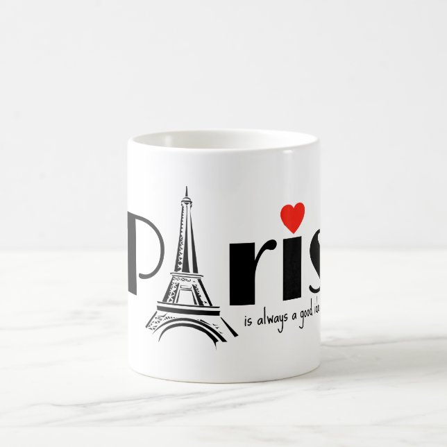 Paris Eiffelturm Design Tasse (Mittel)