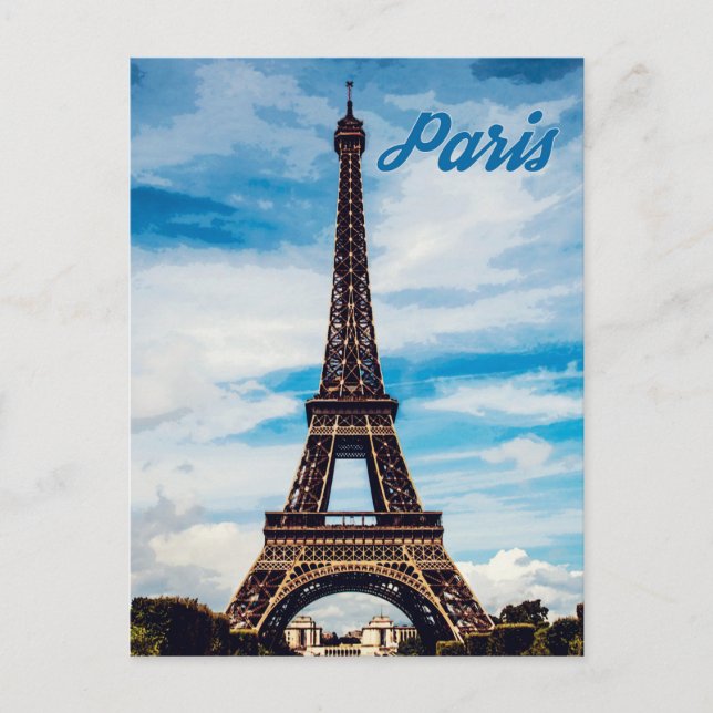 Paris, Eiffelturm, Frankreich Postkarte (Vorderseite)