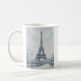 Paris Eiffelturm im Winter Kaffeetasse