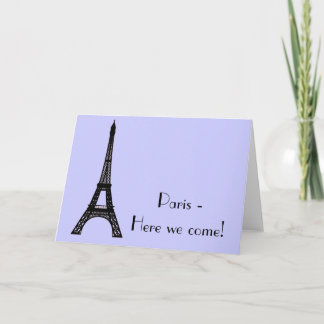 Paris-Eiffelturm Karte