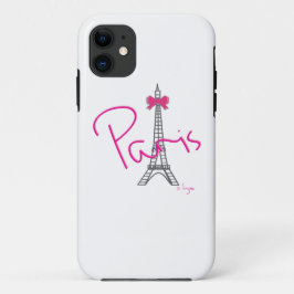 Paris Eiffelturm mit rosa Bug Case-Mate iPhone Hülle
