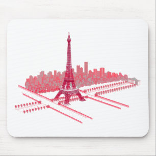 Paris-Eiffelturm-moderne Skizze Mousepad