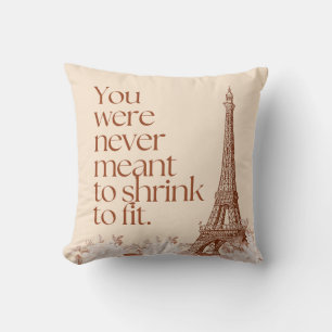 Paris Eiffelturm Motivationszitat Wandkunst Kissen