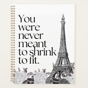 Paris Eiffelturm Motivationszitat Wandkunst Planer