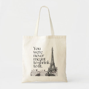 Paris Eiffelturm Motivationszitat Wandkunst Tragetasche