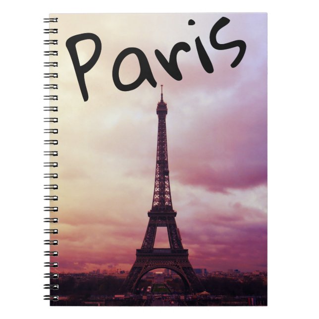 Paris - Eiffelturm-Notebook Notizblock (Vorderseite)