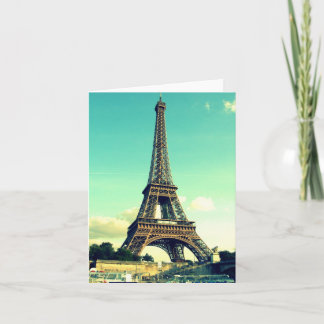 Paris/Eiffelturm Notecard (freier Raum) Karte