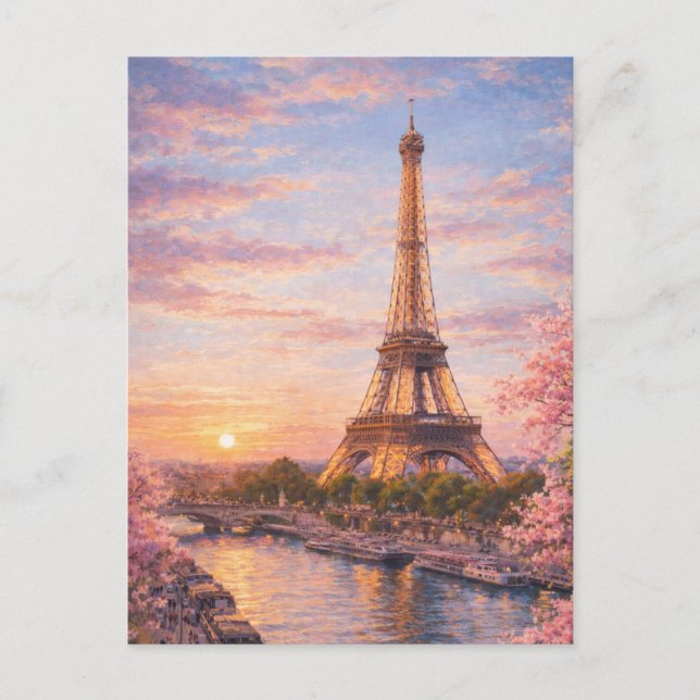 Paris - Eiffelturm Postkarte (Vorderseite)