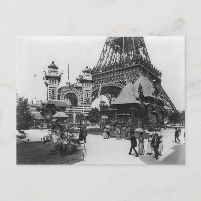 Paris Eiffelturm Postkarte (Vorderseite)