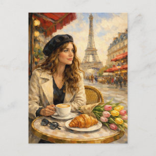 Paris - Eiffelturm Postkarte - Paris Café