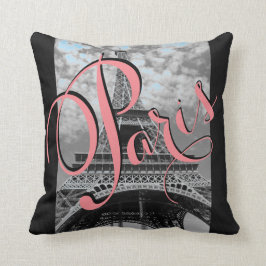 Paris-Eiffelturm-Schwarzweiss-Wurfs-Kissen Kissen