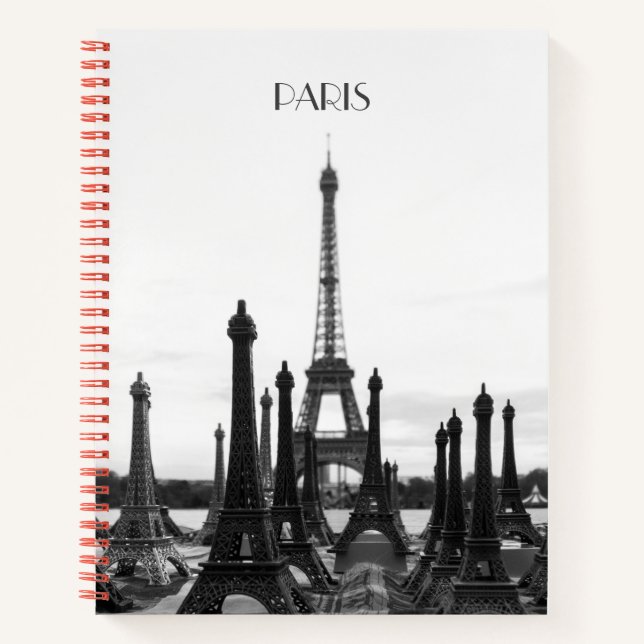 Paris Eiffelturm Spiralnotizbuch Notizbuch (Vorderseite)