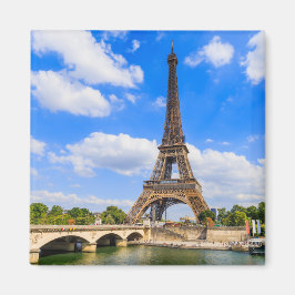 Paris, Eiffelturm und Seine, Frankreich. Magnet