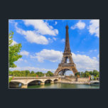 Paris, Eiffelturm und Seine, Frankreich. Postkarte<br><div class="desc">Paris,  Eiffelturm und Seine,  Frankreich.</div>