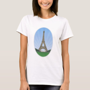  Paris:Eiffelturm: Vektor Zeichnend: T-Shirt