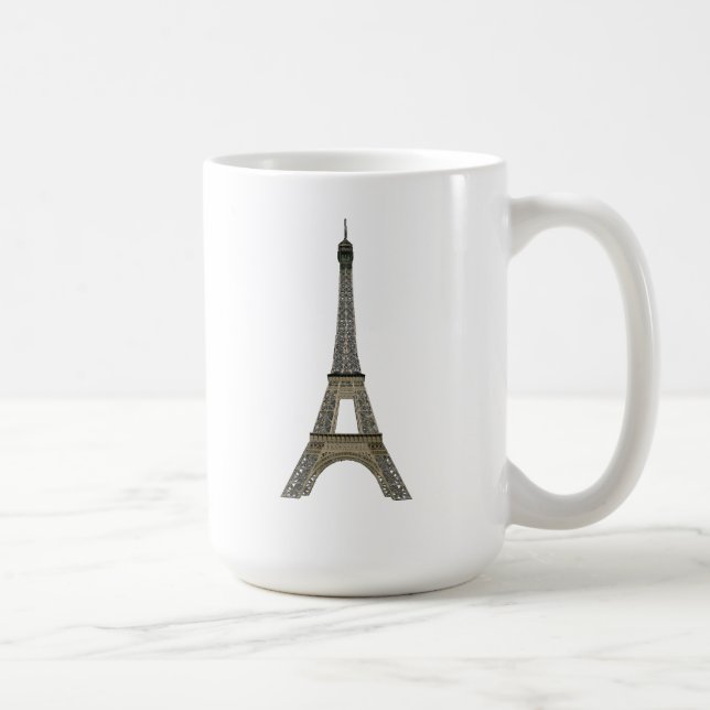 Paris: Eiffelturm: Vektorzeichnen: Kaffeetasse (Rechts)