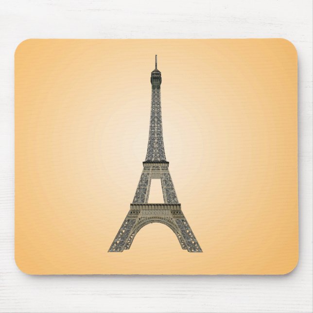Paris: Eiffelturm: Vektorzeichnen: Mousepad (Vorne)
