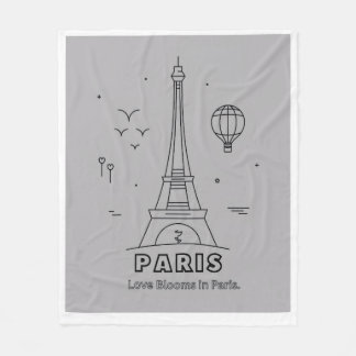 Paris Eiffelturm-Wurfdecke Fleecedecke