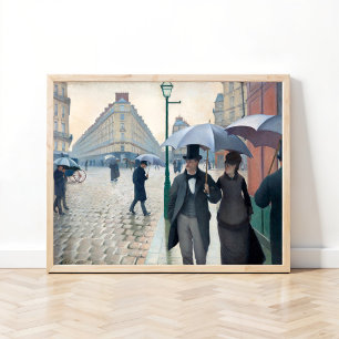 Paris, ein regnerischer Tag von Gustave Caillebott Poster