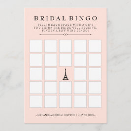 Paris Elegance Bridal Bingo Brautparty Game
