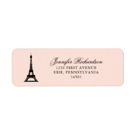 Paris Elegance Rosa mit Eiffelturm