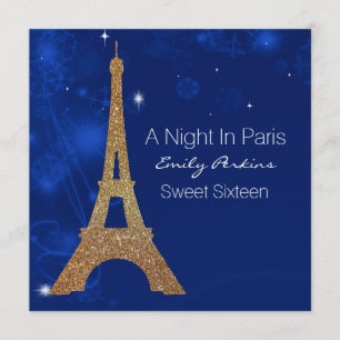 Paris: Elegante Einladung 16 . Geburtstag