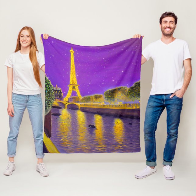 Paris entlang der Seine unter den Sternen Fleecedecke (Beispiel)