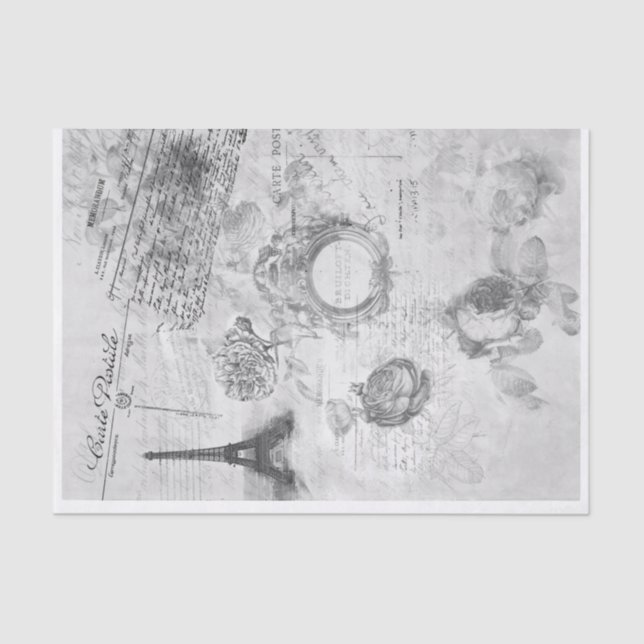 Paris-Ephemeride Seidenpapier (Vorderseite)