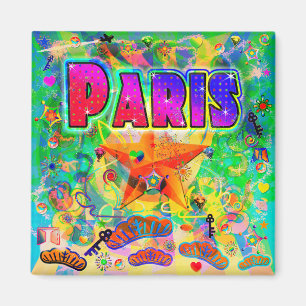 Paris Epoche-Stunden-Magnet Magnet