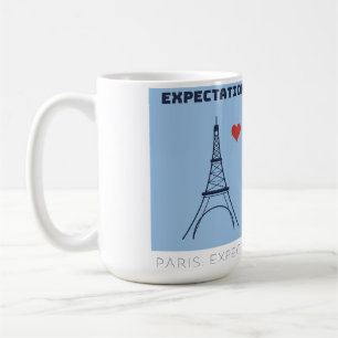 Paris Erwartung vs Realität Lustiger Meme Paris Ta Kaffeetasse
