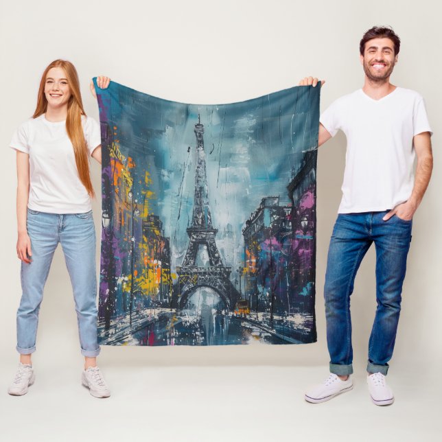 Paris Fashion Night Fleecedecke (Beispiel)