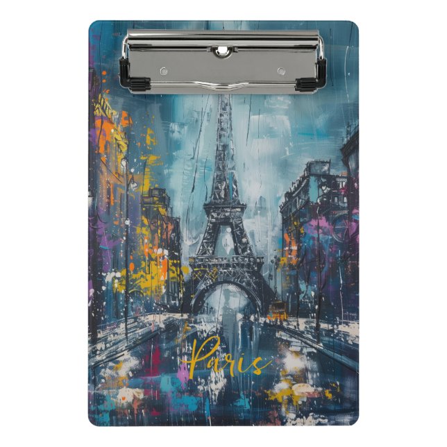 Paris Fashion Night Mini Klemmbrett (Vorderseite)